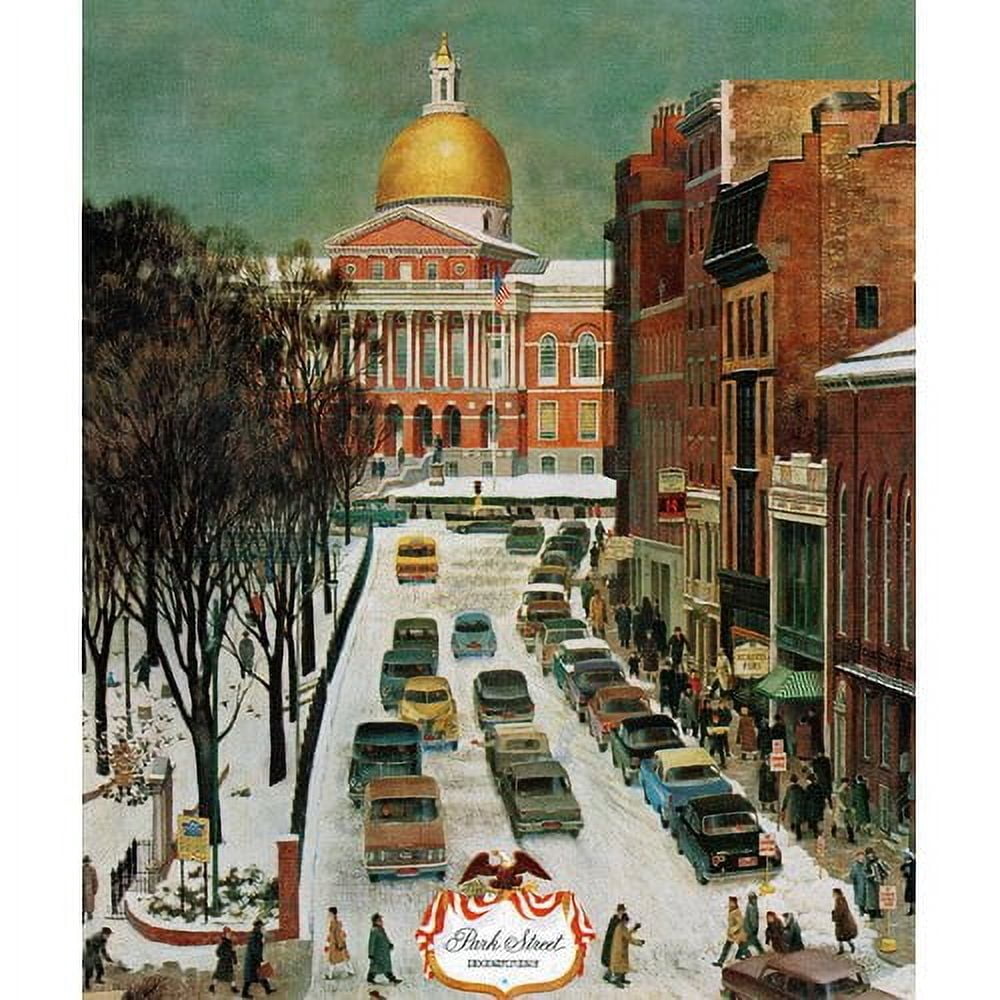 Marmont Hill "Park Street, Boston" by John Falter Painting Print on Canvas
