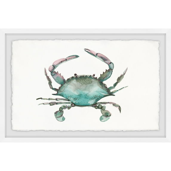 Marmont Hill Pastel Crab Framed Wall Art