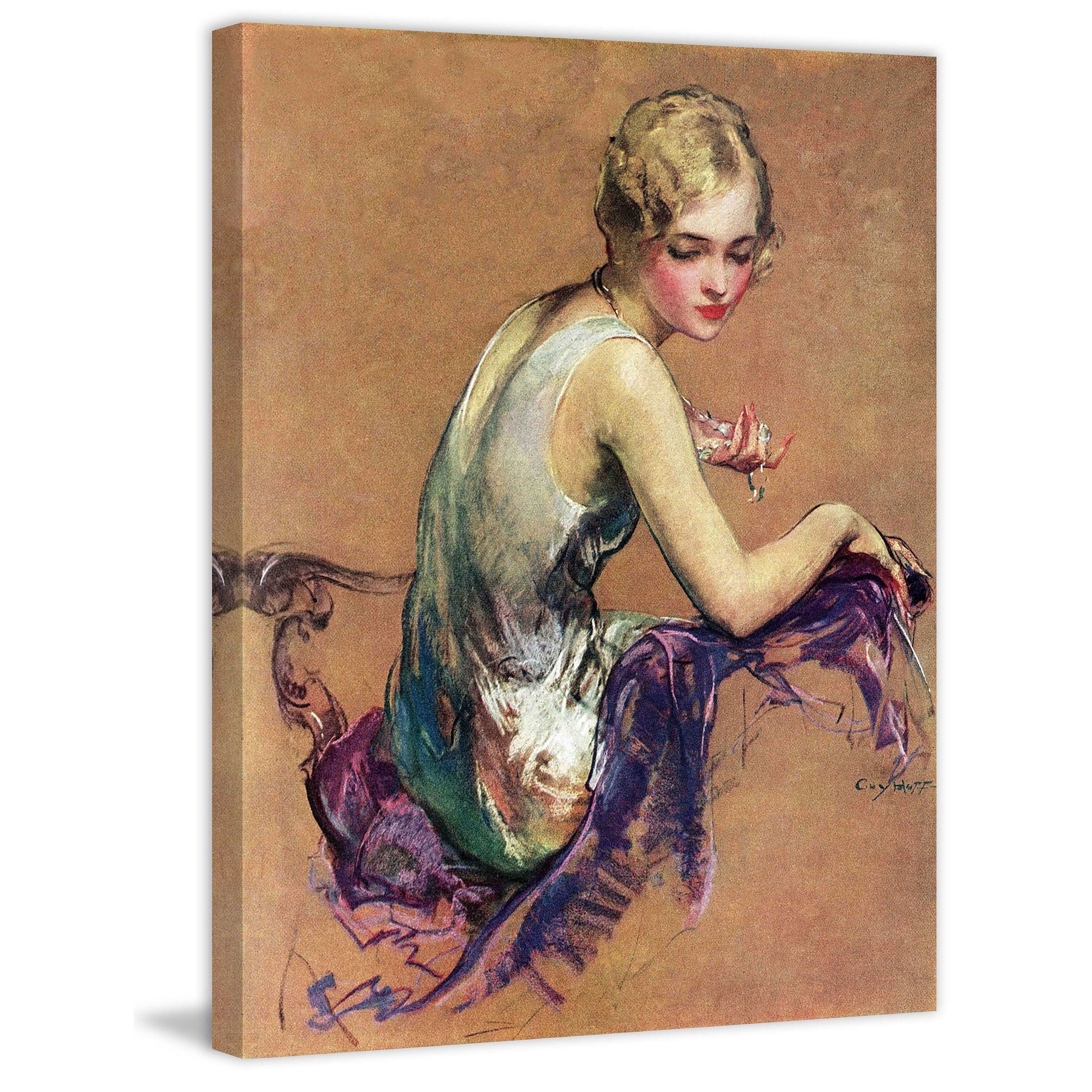 Marmont Hill "Pastel Portrait" by Guy Hoff Painting Print on Canvas