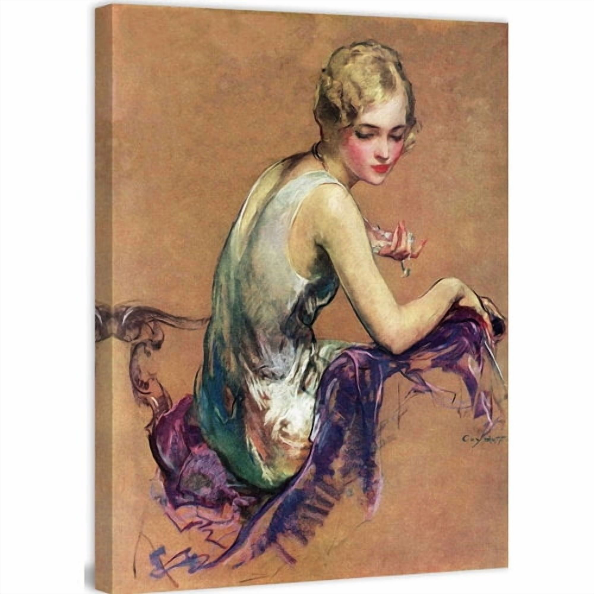 Marmont Hill "Pastel Portrait" by Guy Hoff Painting Print on Canvas