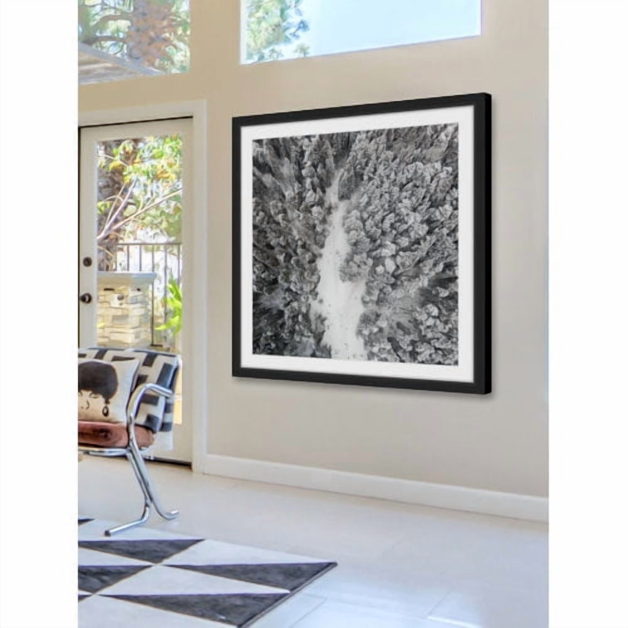 Marmont Hill "Path Among Giants" By Karolis Janulis Framed Painting Art Print, 32.0" x 1.5"