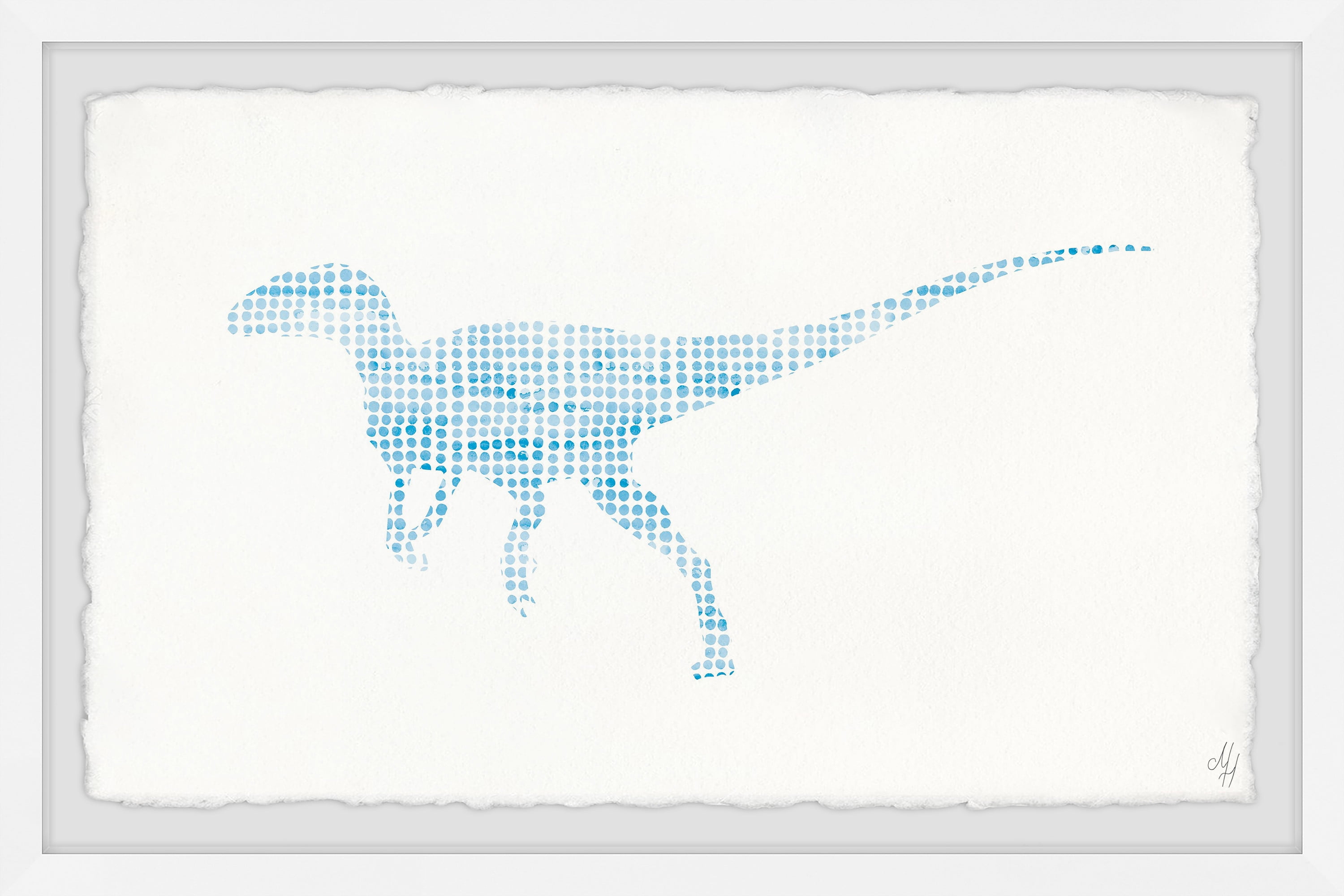 Marmont Hill Patterned Dino Framed Wall Art