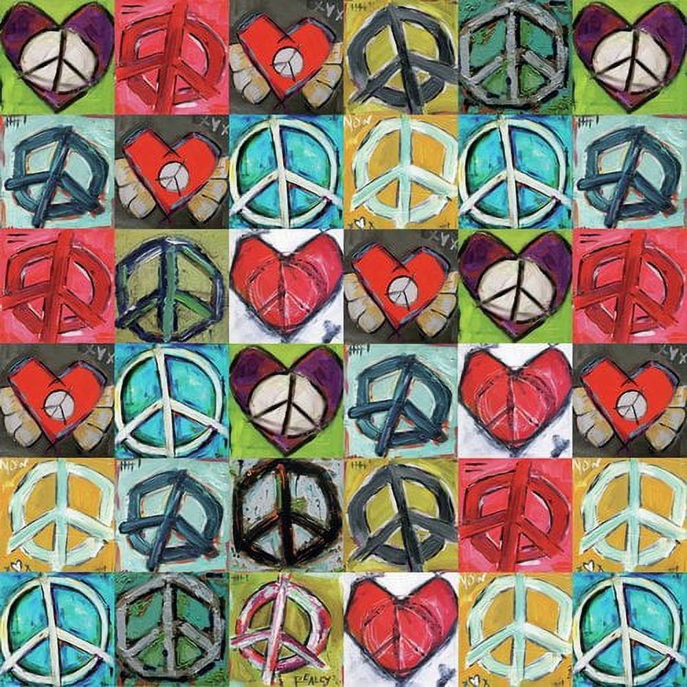 Marmont Hill "Peace Collage" by Tori Campisi Painting Print on Canvas