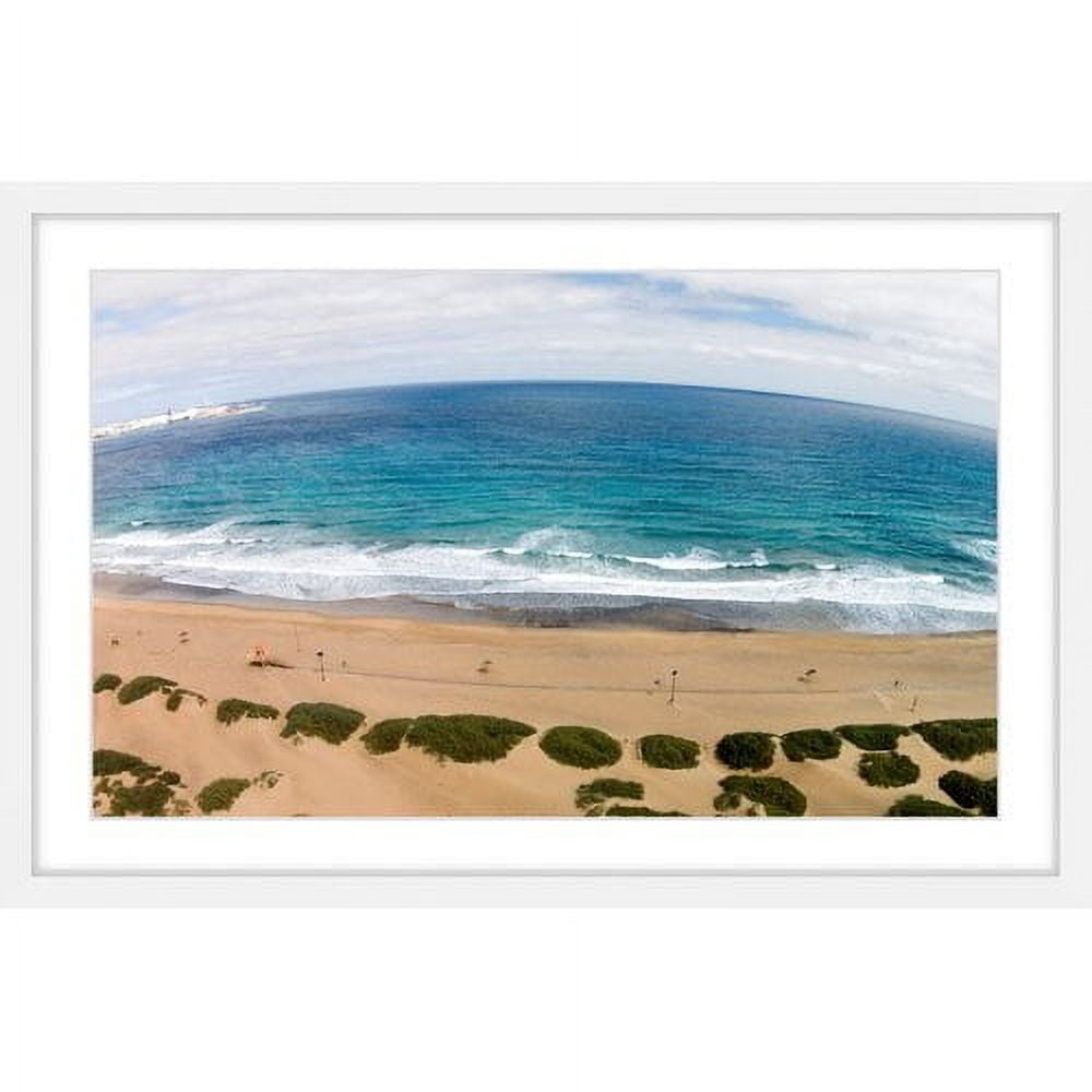 Marmont Hill "Peaceful Beach" by Karolis Janulis Framed Painting Print
