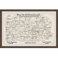 thumbnail image 1 of Marmont Hill Pennsylvania Outline Framed Wall Art, 1.50" x 24.00", 1 of 6
