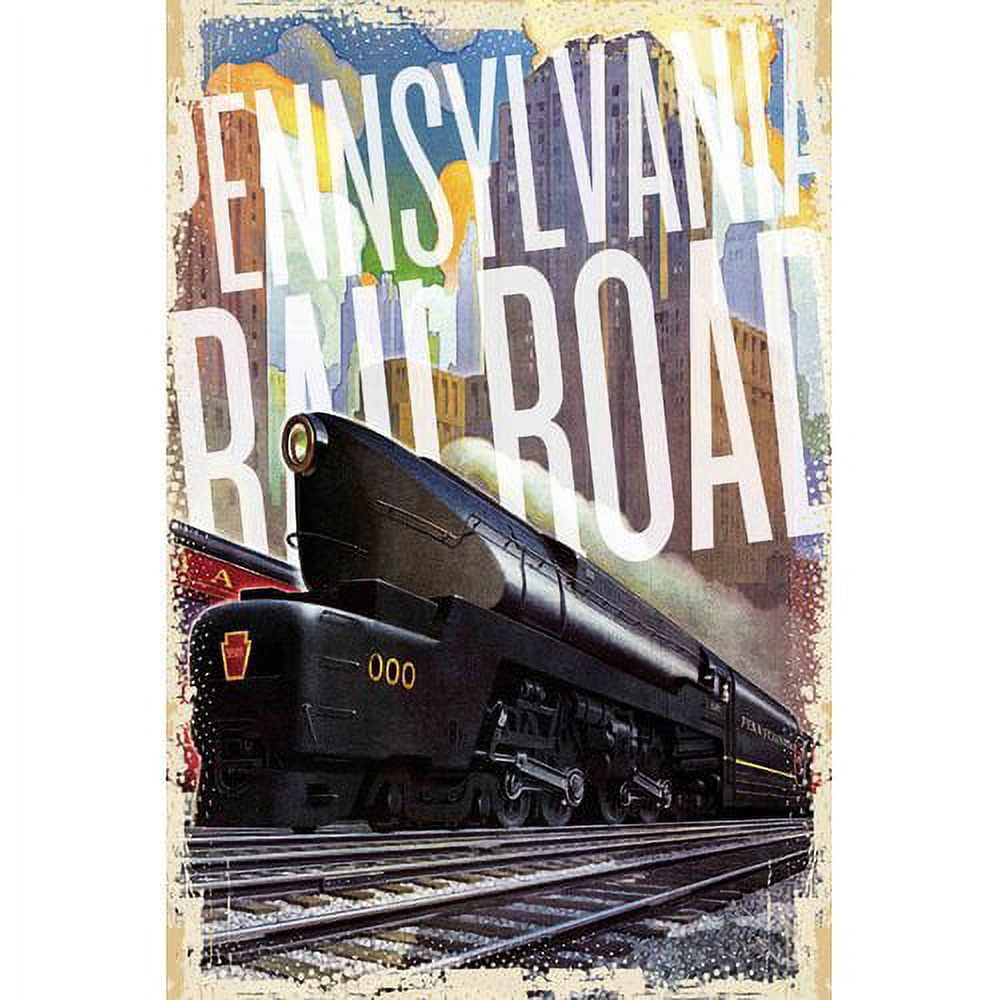 Pennsylvania Railroad Vintage Canvas Print 30" x 20"