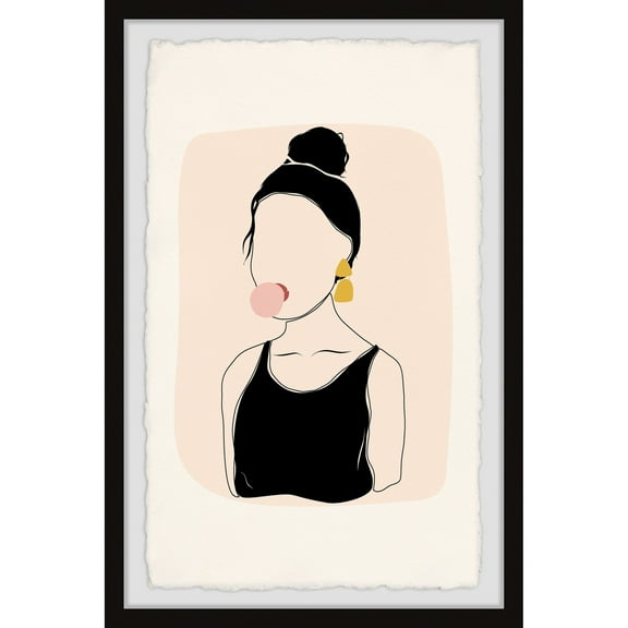 Marmont Hill Perfect Hair Bun Framed Painting Print