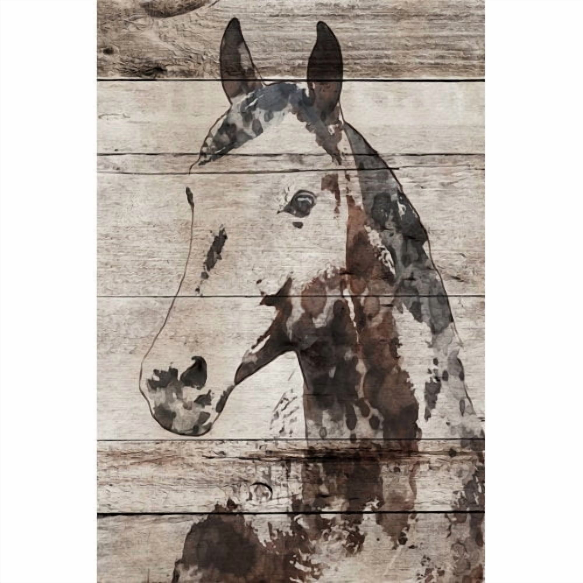Marmont Hill "Picolino Horse" by Irena Orlov Painting Print on Wrapped Canvas