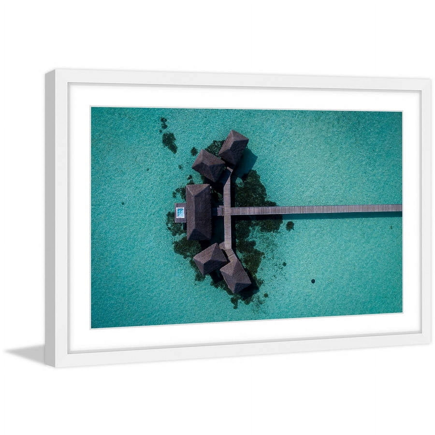 Marmont Hill "Pier Lodge" by Hassan Ishan Framed Painting Print