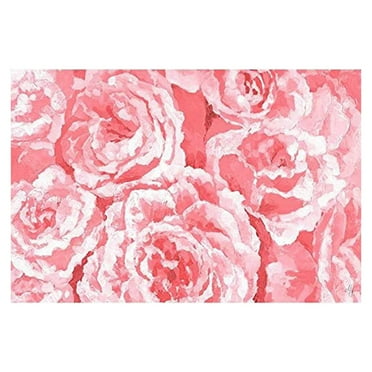 Marmont Hill Pink Floral Blooms Painting Print on Wrapped Canvas