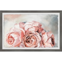 Marmont Hill Pink Rose Bouquet Framed Wall Art