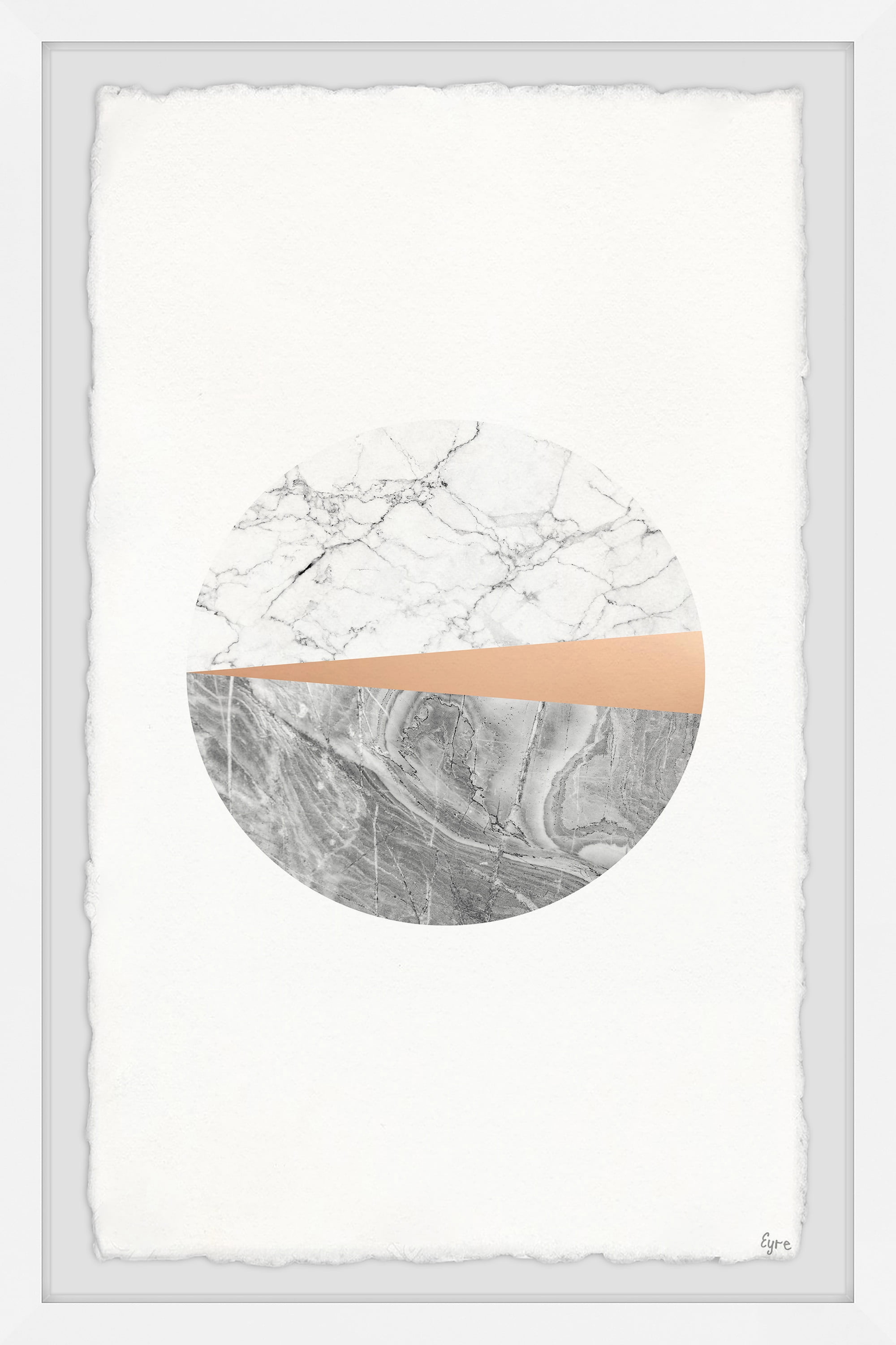 Marmont Hill Pink Sliver Ii By Eyre Tarney Framed Wall Art, 20.00" x 1.50"