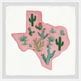 thumbnail image 1 of Marmont Hill Pink Texas Framed Wall Art, 24" x 24", 1 of 6