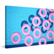 Marmont Hill "Pink Tubes" Painting Print on Wrapped Canvas