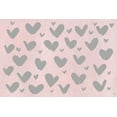 thumbnail image 1 of Marmont Hill Pink and Gray Hearts Canvas Wall Art, 1 of 7