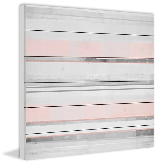 Marmont Hill Pink and Grey White Wood Wall Art