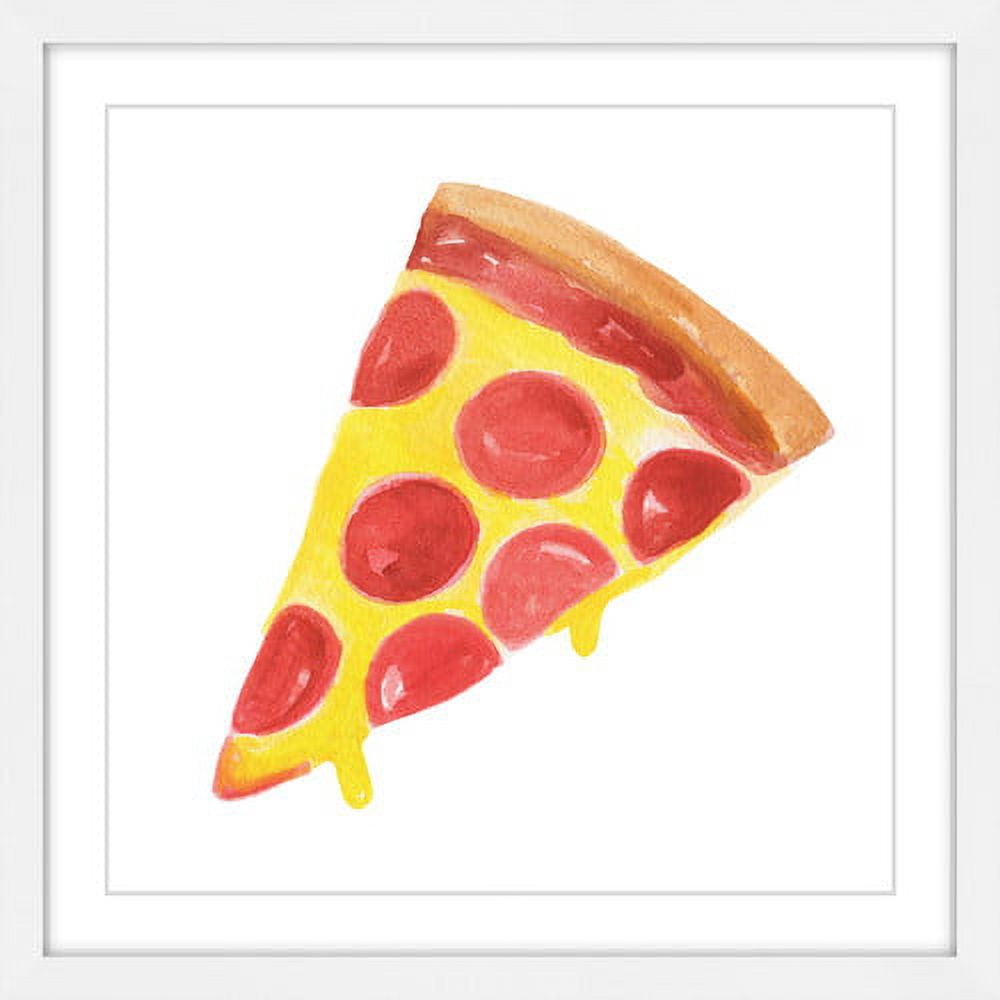 Marmont Hill "Pizza" by Molly Rosner Framed Painting Art Print
