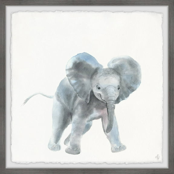 Marmont Hill Playful Elephant Framed Wall Art