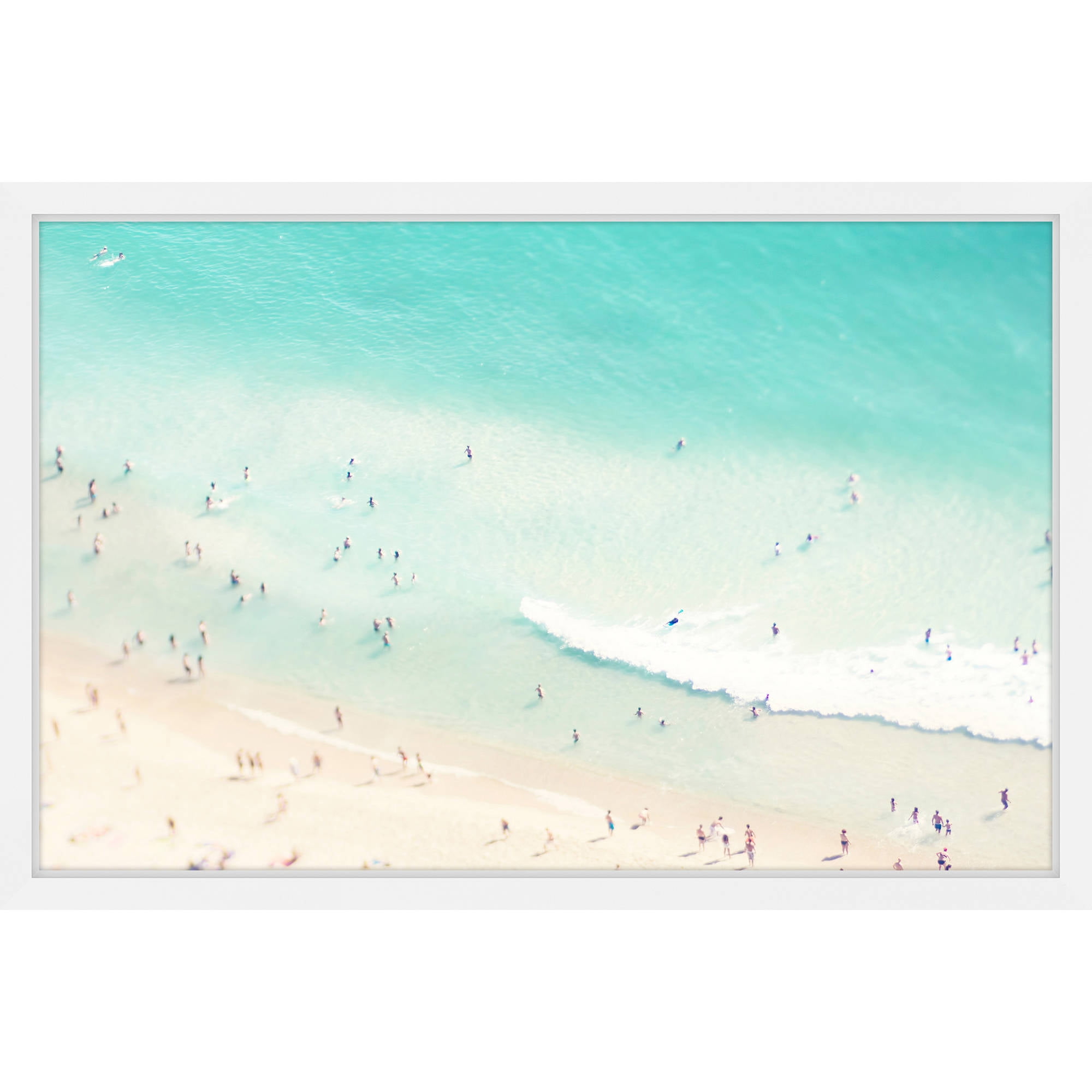 Marmont Hill "Playing in the Surf" by Ingrid Beddoes Framed Painting Print