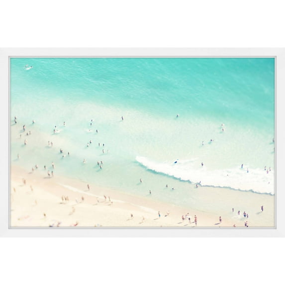 Marmont Hill "Playing in the Surf" by Ingrid Beddoes Framed Painting Print