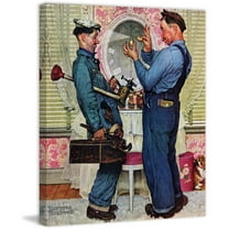 Marmont Hill "Plumbers" by Norman Rockwell Painting Print on Canvas