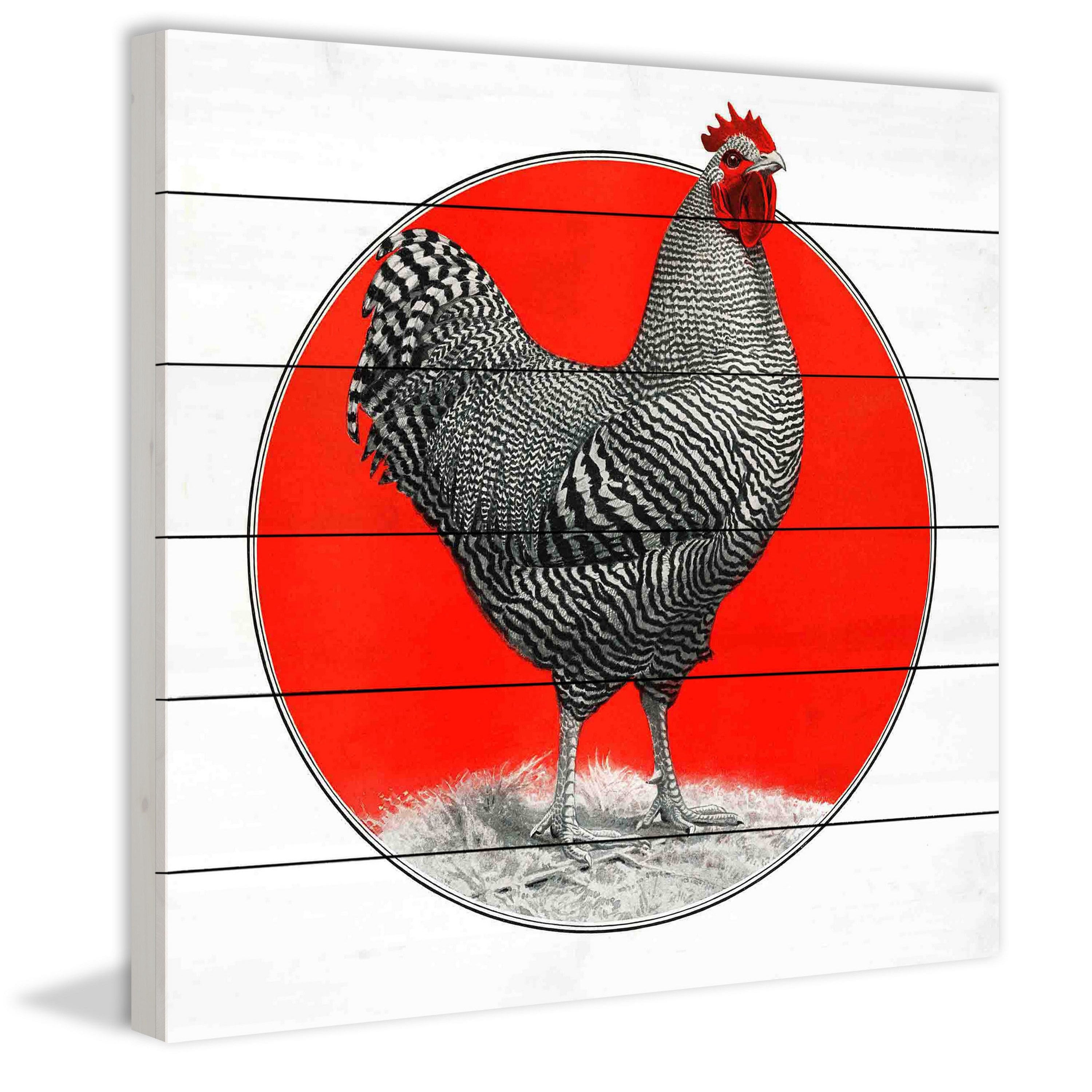 Marmont Hill "Plymouth Rock" Painting Print on White Wood