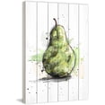 thumbnail image 1 of Marmont Hill "Poire Verte 3" By Marie-Eve Pharand Painting Art Print On White Wood, 24.0" x 1.5", 1 of 5