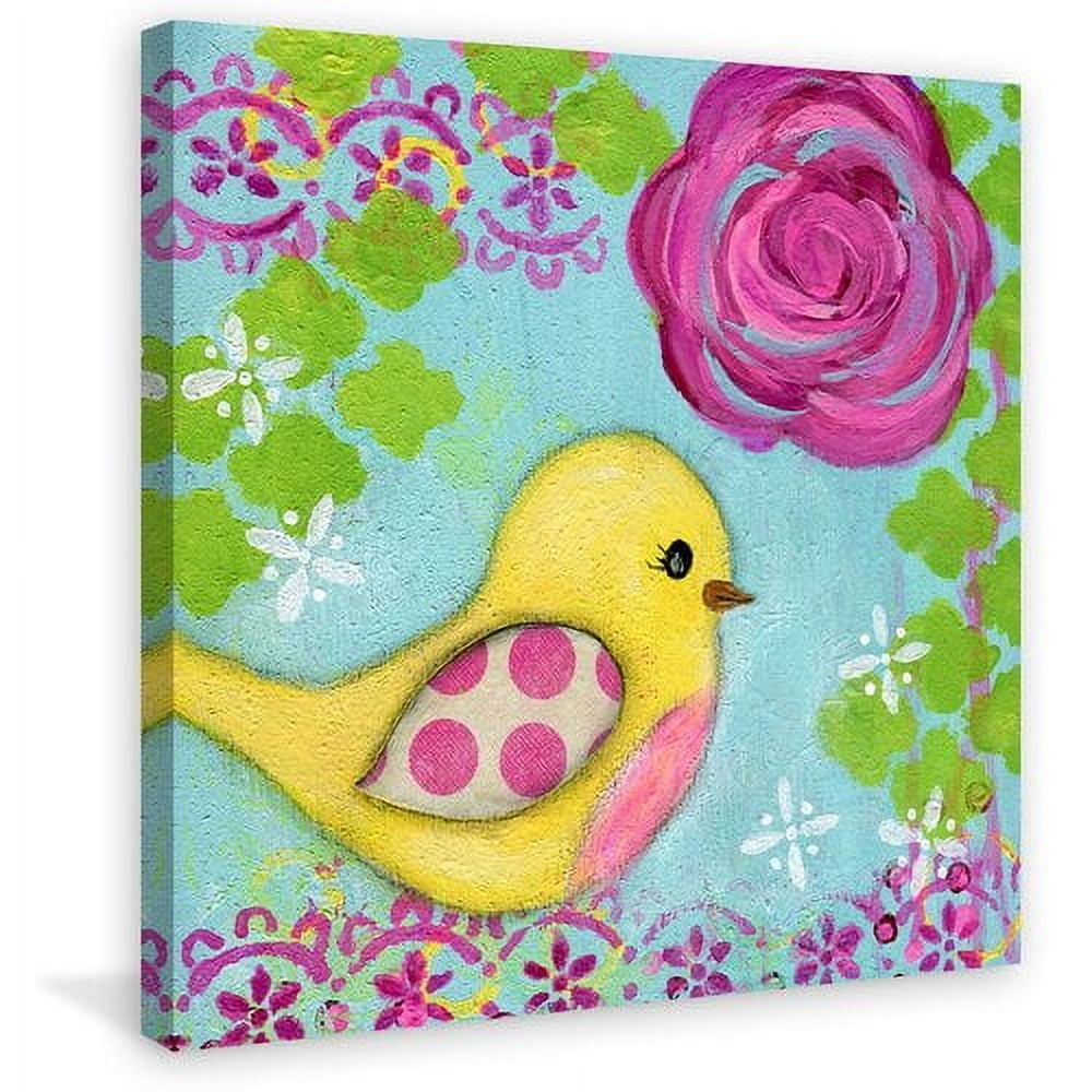 Marmont Hill "Polka Dot Wing" by Jill Lambert Painting Print on Wrapped Canvas