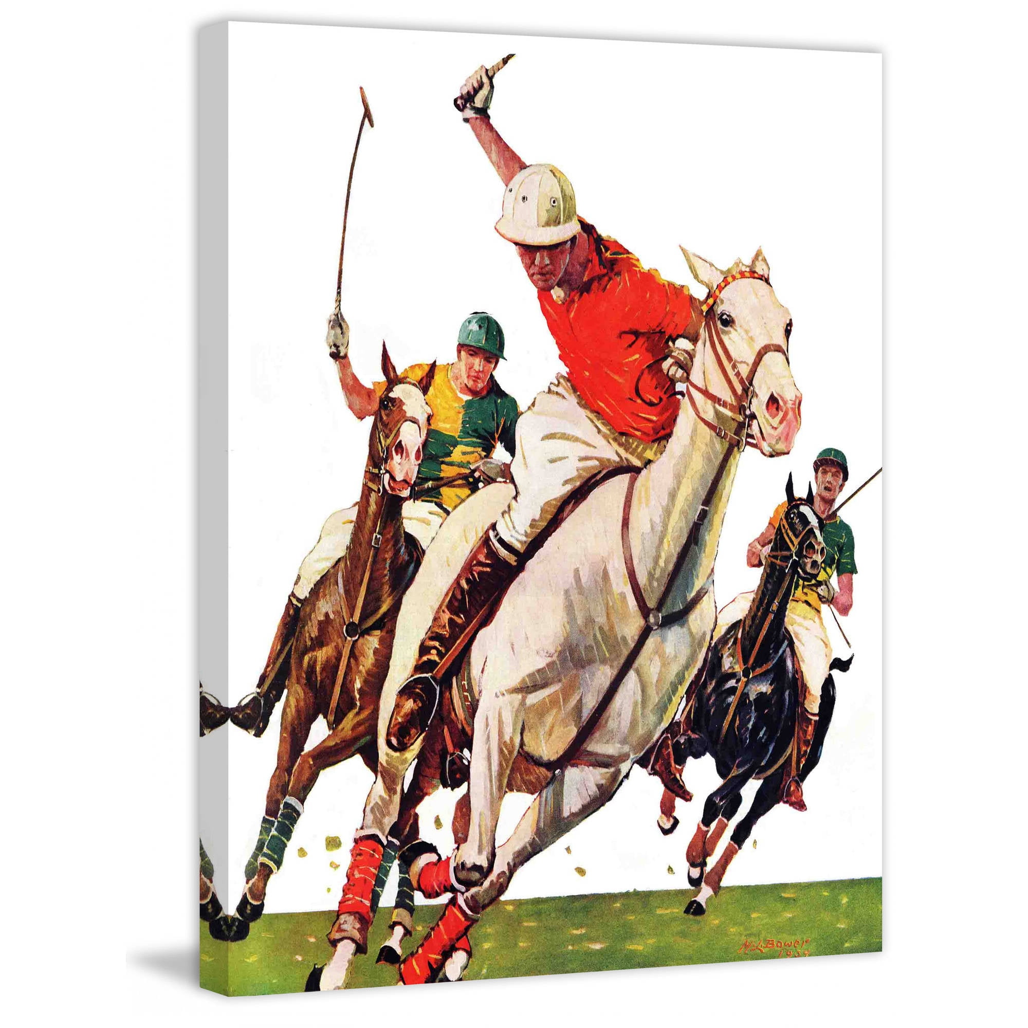 Marmont Hill Polo Match by Maurice Bower Painting Print on Canvas
