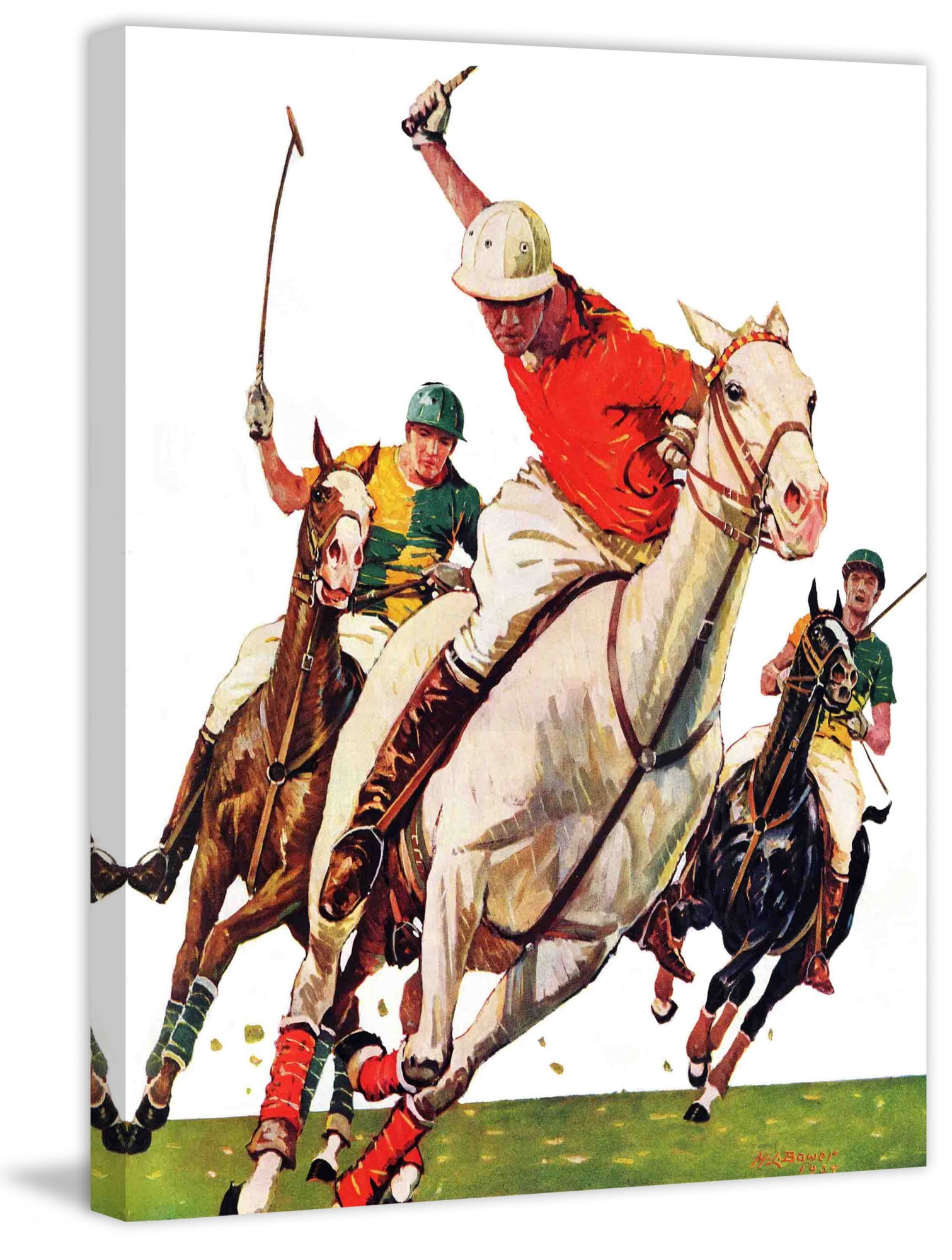 Marmont Hill Polo Match by Maurice Bower Painting Print on Canvas
