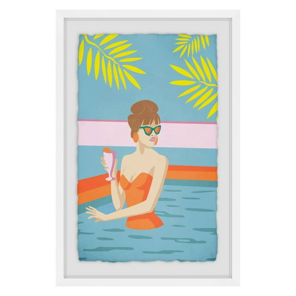 Marmont Hill Poolside Bellinis Framed Wall Art
