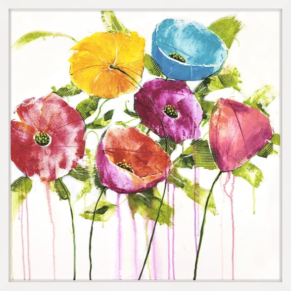 Marmont Hill - "Pop of Color II" by Julie Joy Framed Painting Print