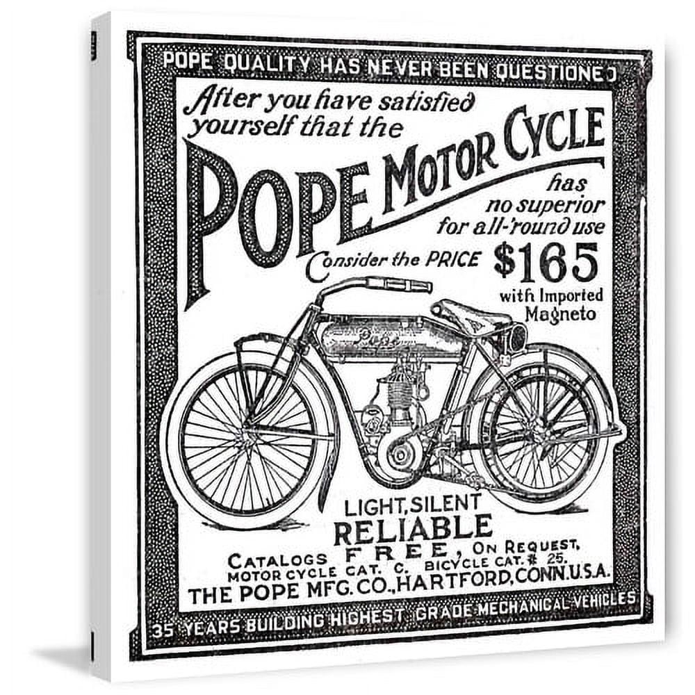 Marmont Hill "Pope Motor Cycle" Painting Print on Canvas