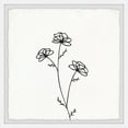 thumbnail image 1 of Marmont Hill Poppy Outline Framed Painting Print, 1 of 6