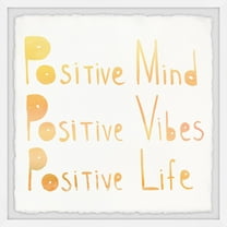 Marmont Hill Positive Mind, Vibes and Love II Framed Wall Art