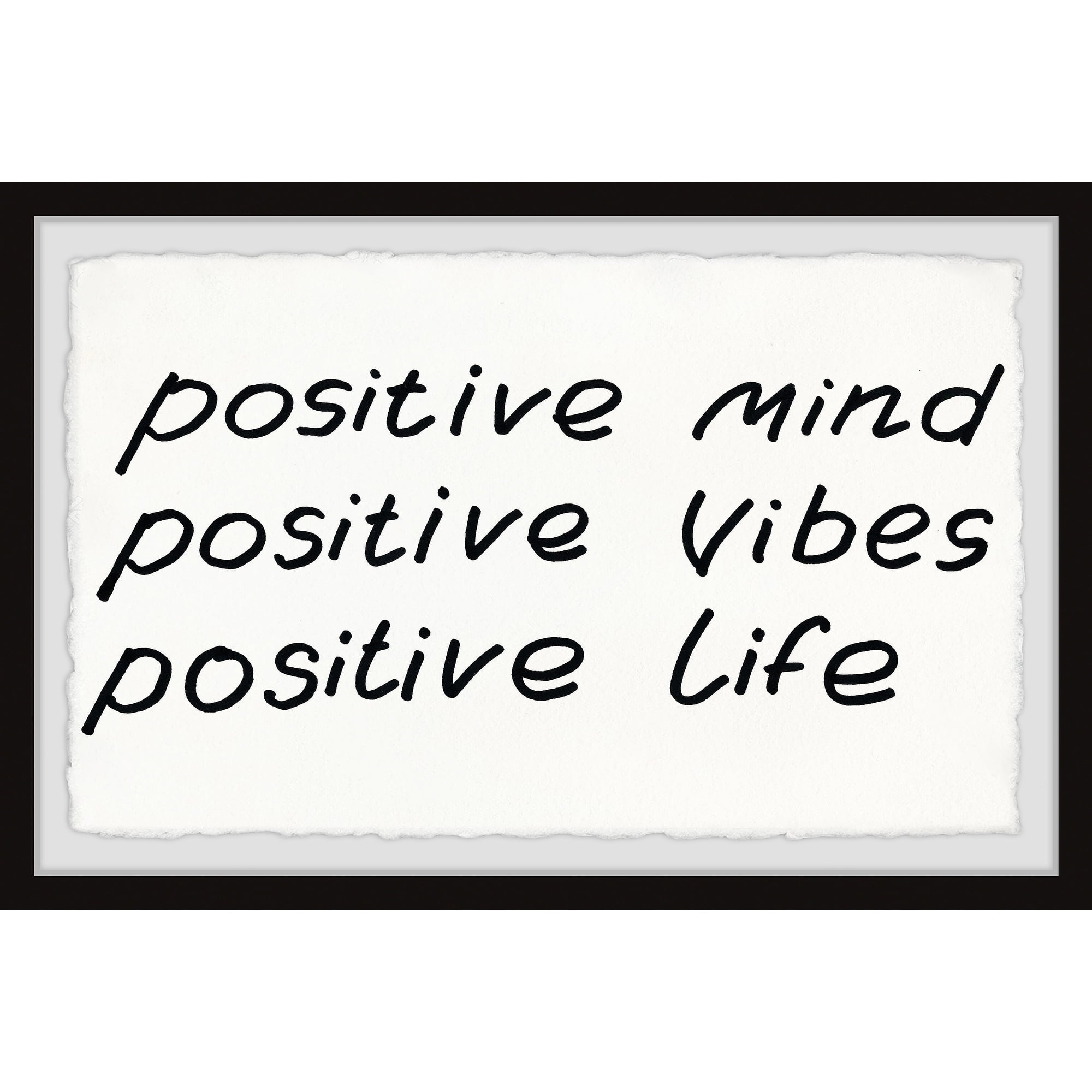 Marmont Hill Positivity Framed Wall Art, 12" x 18"