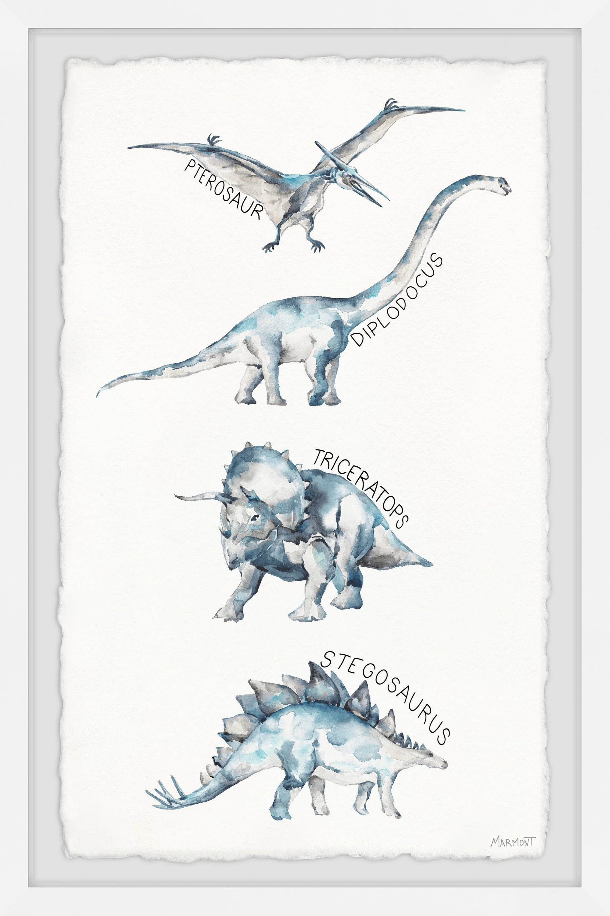 Marmont Hill Prehistoric Reptiles Framed Wall Art
