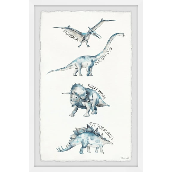 Marmont Hill Prehistoric Reptiles Framed Wall Art