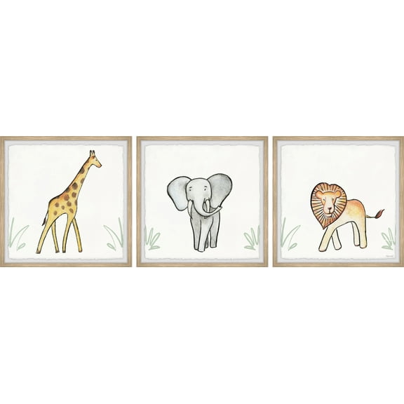 Marmont Hill Printed Animals & Insects Framed Art Prints, Set of 3
