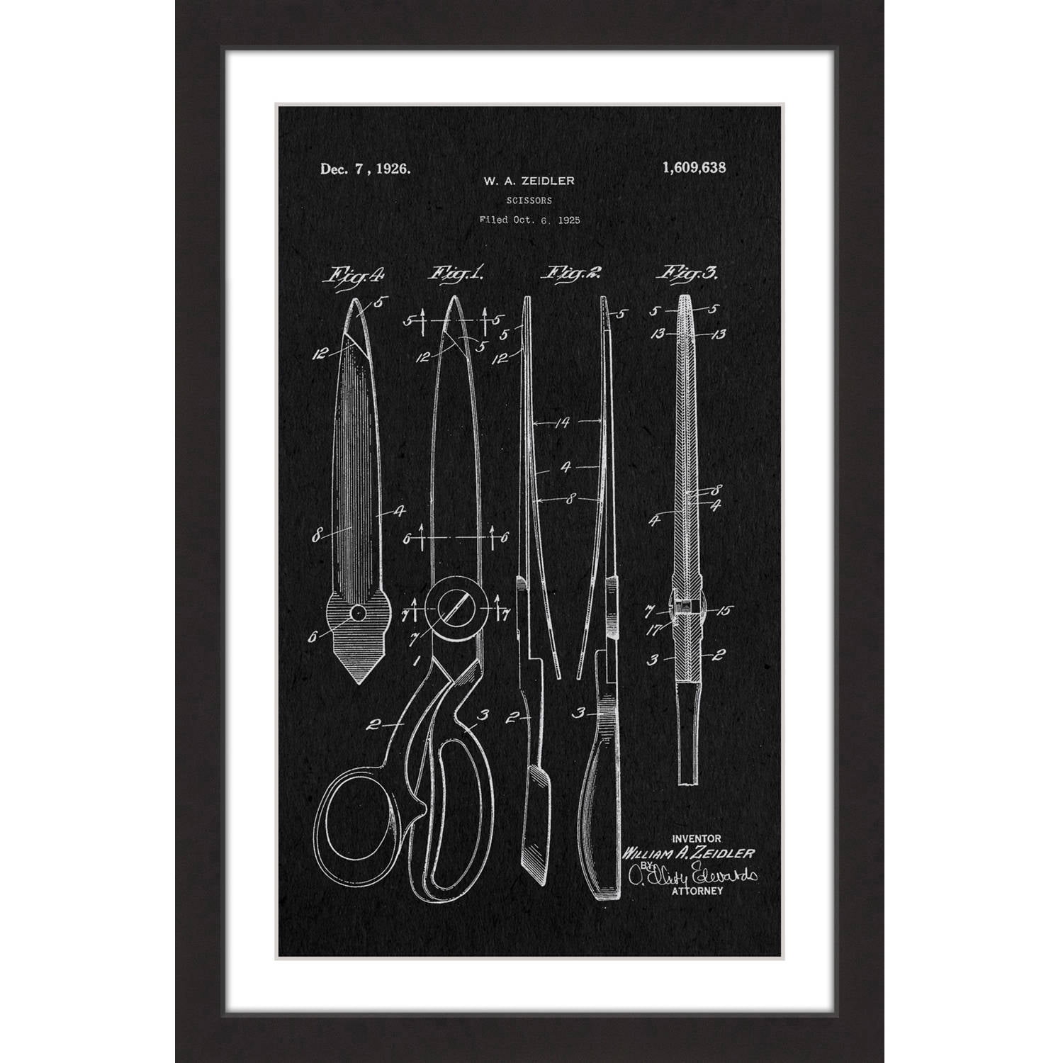 Marmont Hill Printed Architecture Drawings Framed Art Print, by Steve King