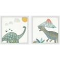 thumbnail image 1 of Marmont Hill Printed Dinosaurs Framed Art Prints, Set of 2, 1 of 6