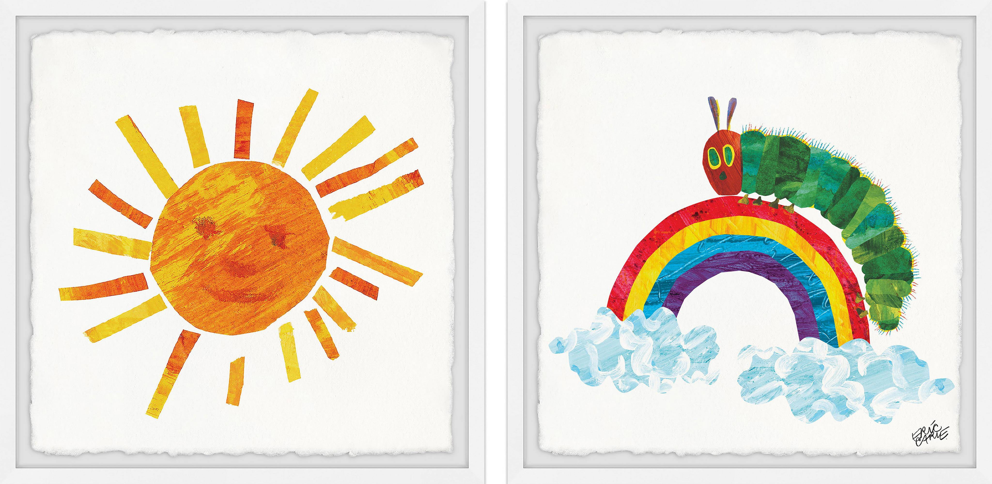 Marmont Hill Printed Insects Framed Art Prints, Set of 2, by Eric Carle