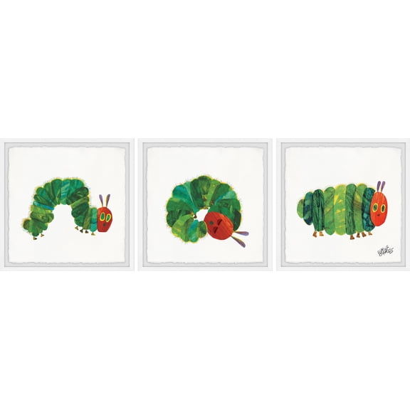 Marmont Hill Printed Insects Framed Art Prints, Set of 3, by Eric Carle