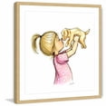 thumbnail image 1 of Marmont Hill "Puppy Loves Girl" By Phyllis Harris Framed Painting Art Print, 12.0" x 1.5", 1 of 5