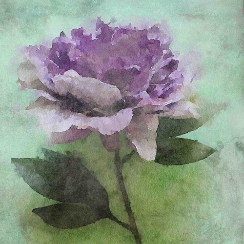 Marmont Hill - "Purple Delight" by Irena Orlov Painting Print on Wrapped Canvas