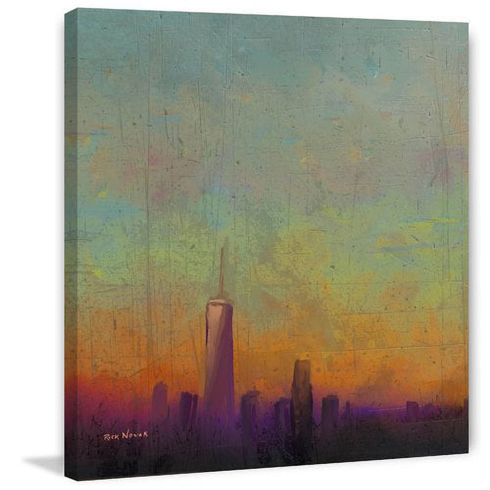 Marmont Hill "Purple Haze" by Rick Novak Painting Print on Wrapped Canvas
