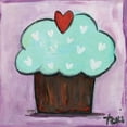 thumbnail image 1 of Marmont Hill "Purple Heart Cupcake" by Tori Campisi Painting Print on Canvas, 1 of 7