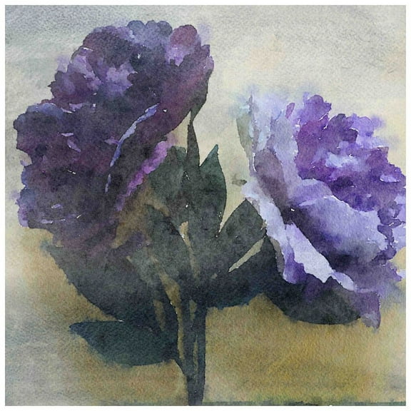 Marmont Hill - "Purple Majesty 3" by Irena Orlov Painting Print on Wrapped Canvas