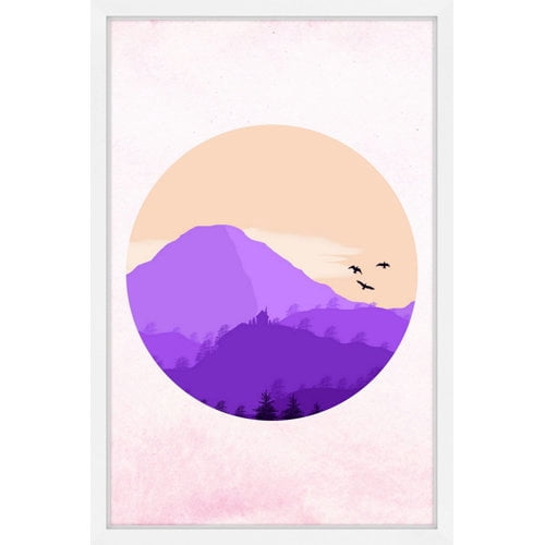 Marmont Hill "Purple Mountain" Framed Painting Print