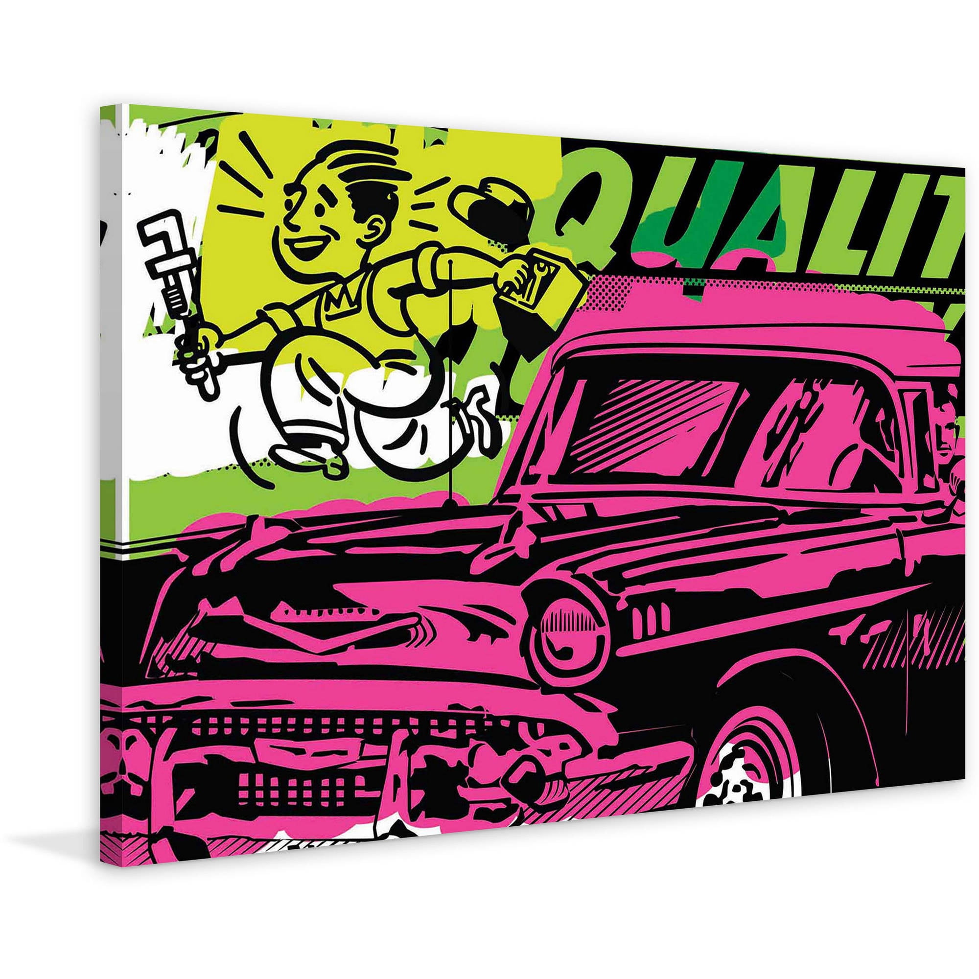 Marmont Hill "Quality" by Josh Ruggs Painting Print on Wrapped Canvas
